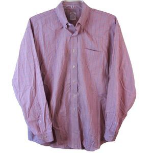Brooks Brothers Traditional Fit Long Sleeve Button Down Shirt Men's‎ XL Non-Iron